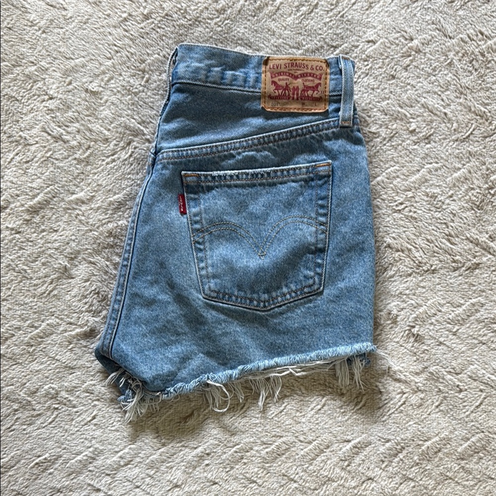 Levi's Blue 501 Jean Shorts